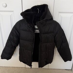 Abercrombie & Fitch Kids Black Puffer Coat